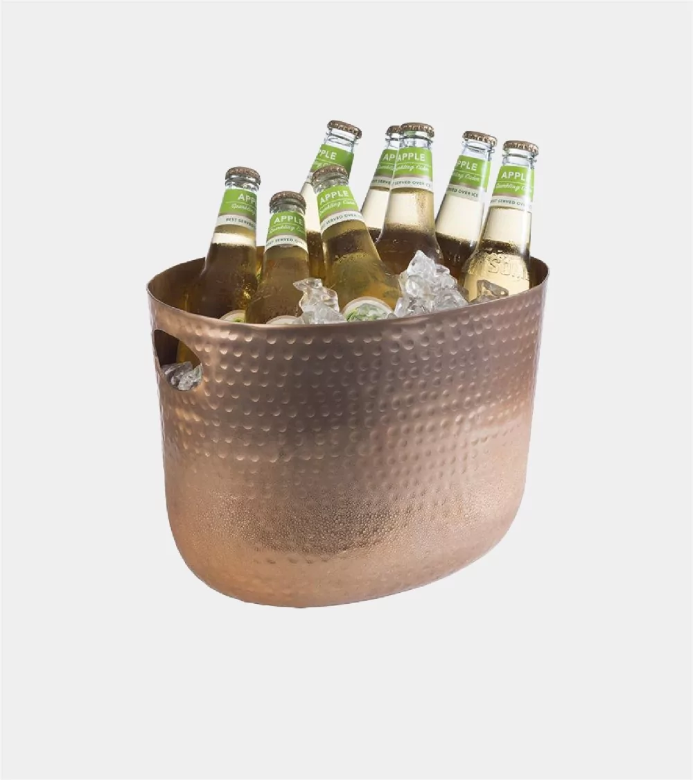 SEAU A VIN OU CHAMPAGNE ALU COULEUR CUIVRE 7LT