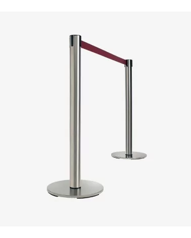 BALISE INOX A SANGLE ROUGE 2M