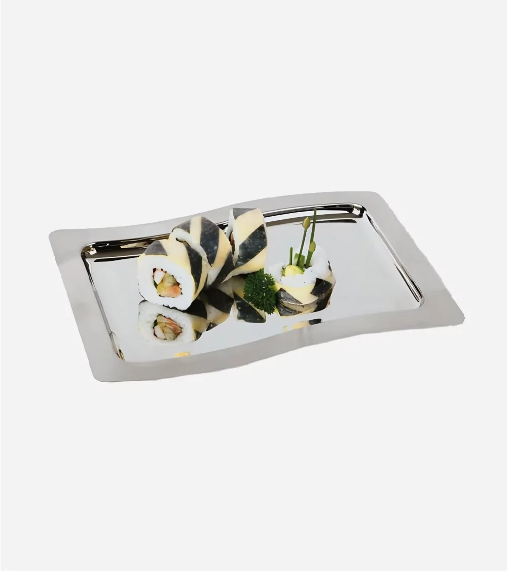PLATEAU INOX RECT."SWING" 53*32,5 CM