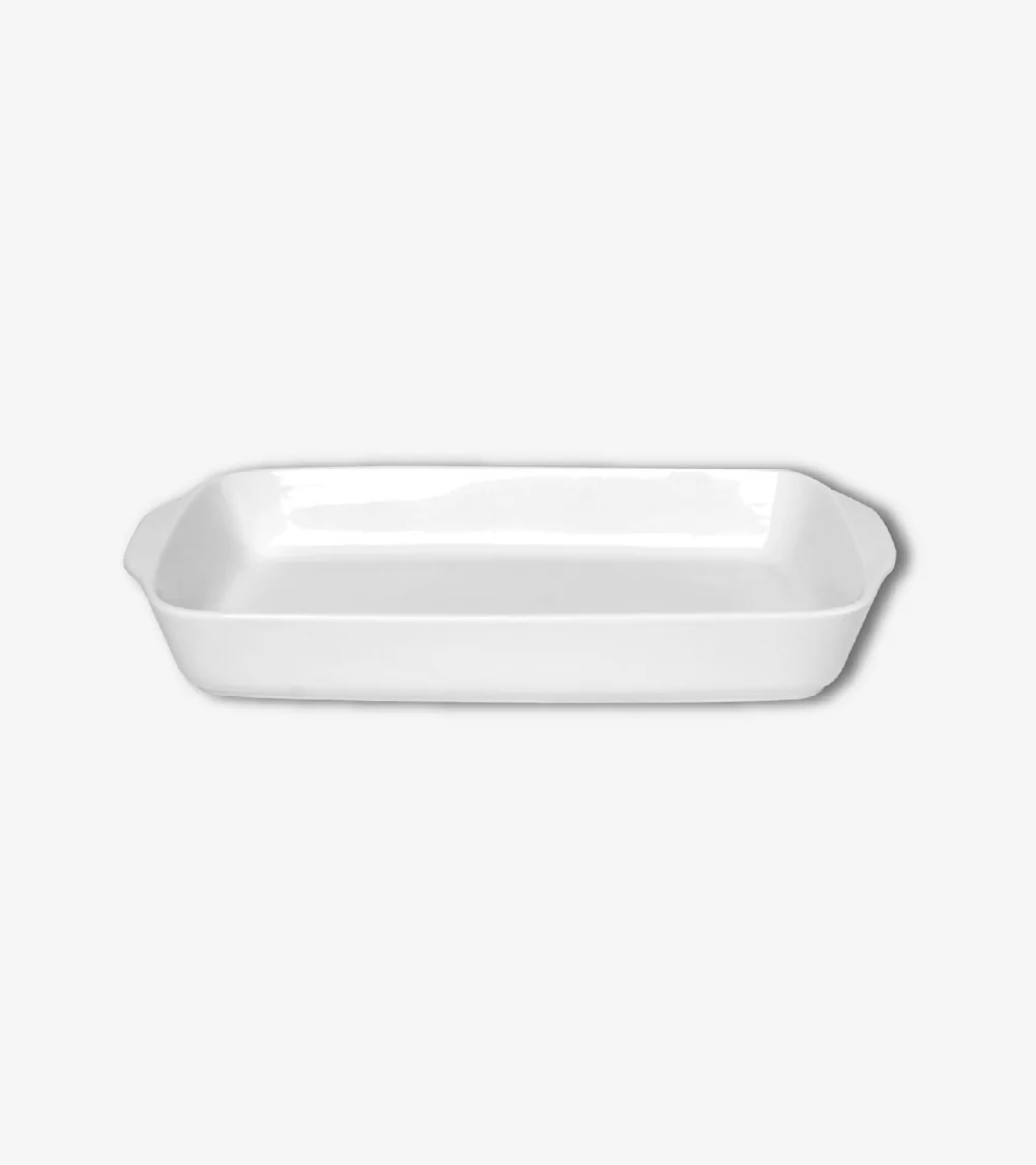 PLAT RECT A FEU 42X20.5X5 PORCELAINE