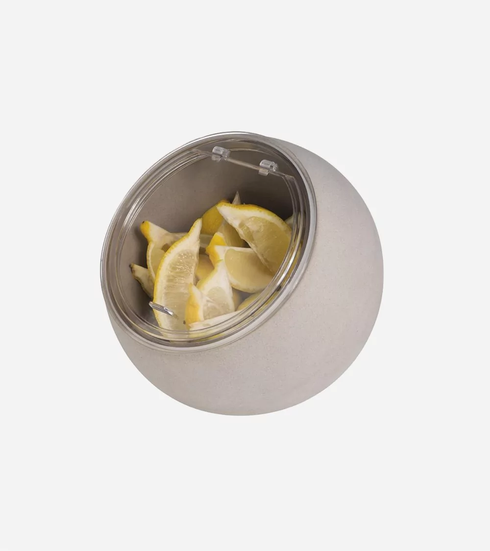 BOL PRESENTATION "MOON" GRIS AVEC COUVERCLE