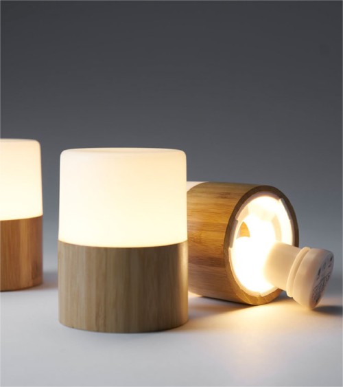 BOUGEOIR LED BAMBOO BRIGHT