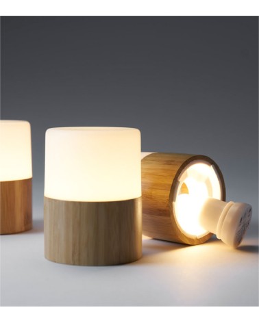 BOUGEOIR LED BAMBOO BRIGHT