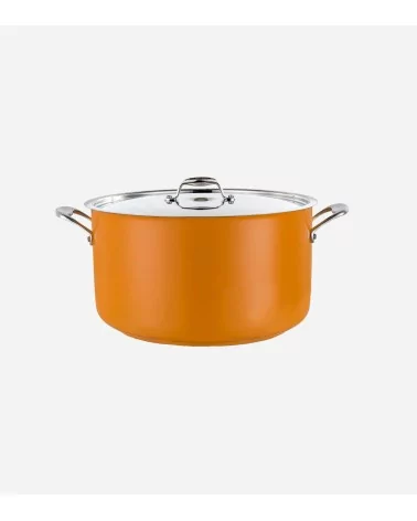 BRAISIERE AVEC COUVERCLE Ø 24 CM COOL LINE JAUNE