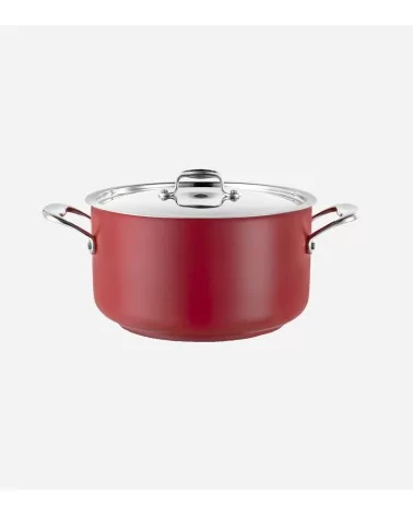 BRAISIERE AVEC COUVERCLE Ø 24 CM COOL LINE ROUGE