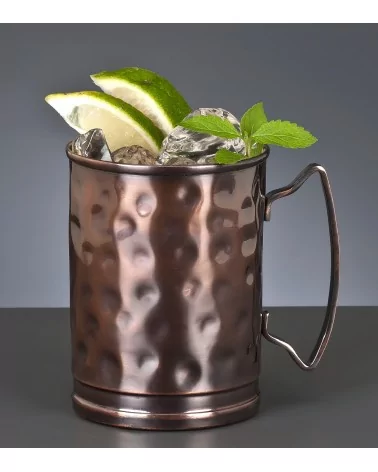 MUG EN INOX MARTELE STYLE ANTIQUE