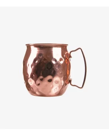 MUG BARREL EN INOX MARTELE CUIVRE