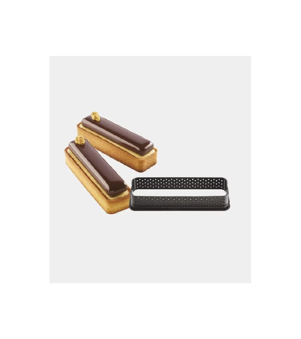 MOULE PERFOREE REGTANGULAIRE 120*35 H20 MM ANTI ADHESIVE/LOT DE 6 PCES