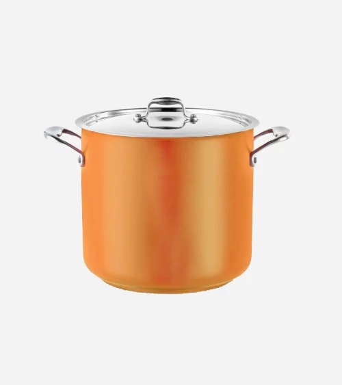 MARMITE TRAITEUR Ø 24CM AVEC COUVERCLE COOL LINE ORANGE