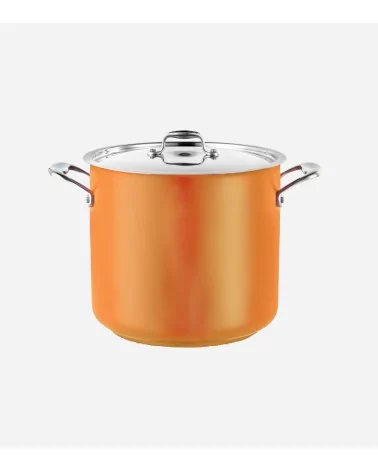 MARMITE TRAITEUR Ø 24CM AVEC COUVERCLE COOL LINE ORANGE