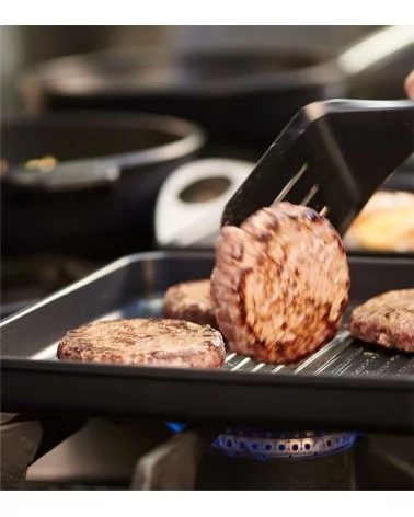 GRILL ALU/FONTE ANTI-ADH.29*29 MANCHE EN BOIS