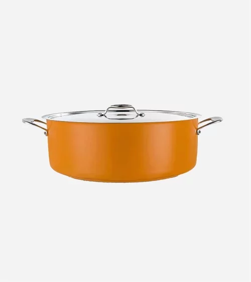 FAITOUT AVEC COUVERCLE Ø 24 CM COOL LINE JAUNE