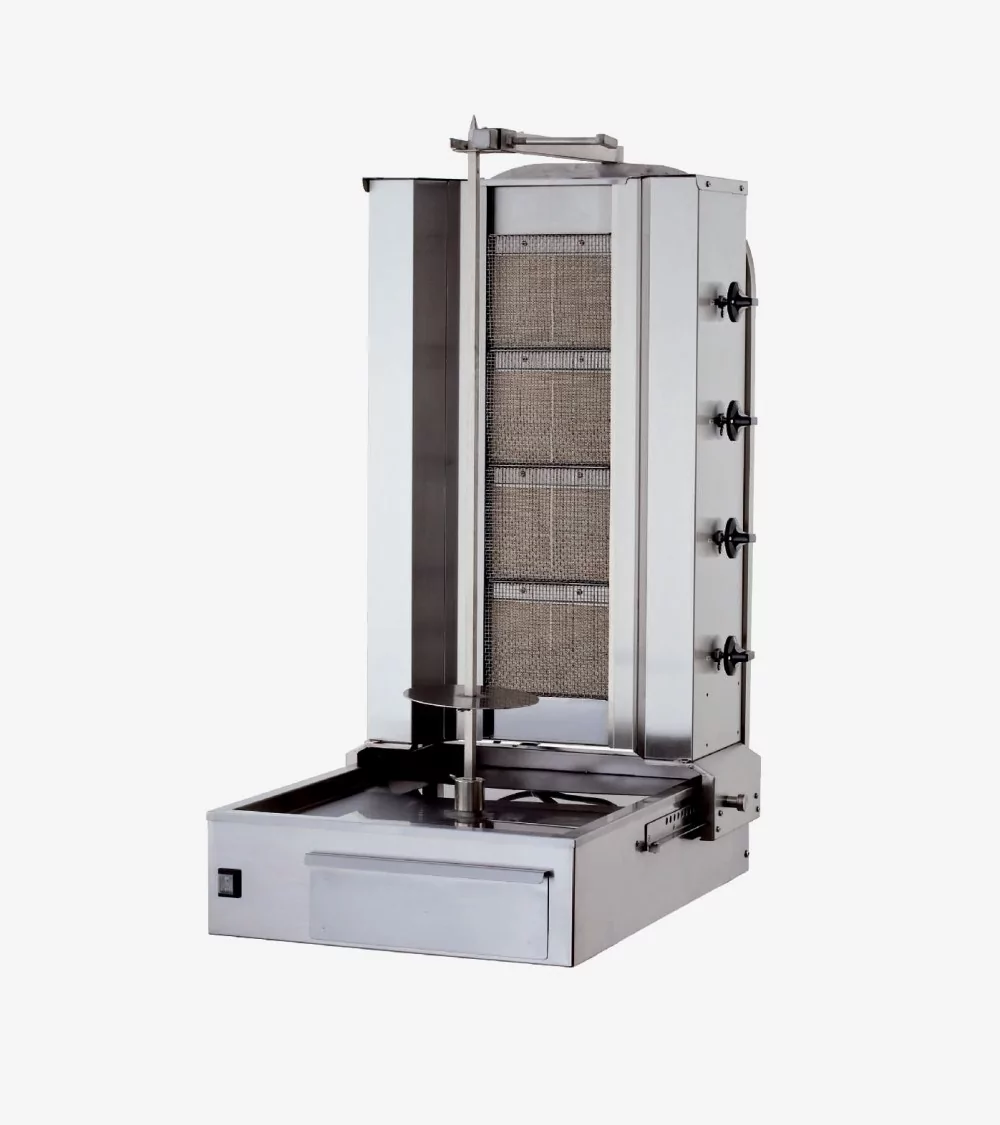 CHAWARMA GAZ 4 RADIANTS MOTEUR BAS AMOVIBLE