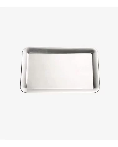 PLATEAU INOX MAT RECT / POUR 6 BOLS MEL.83414/83466