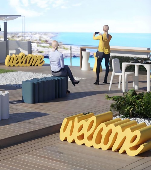 BANC "WELCOME" COULEUR SKB