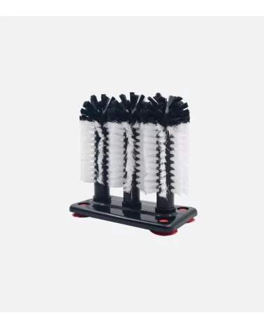 BROSSE TRIPLE LAVE VERRE A/VENTOUSE