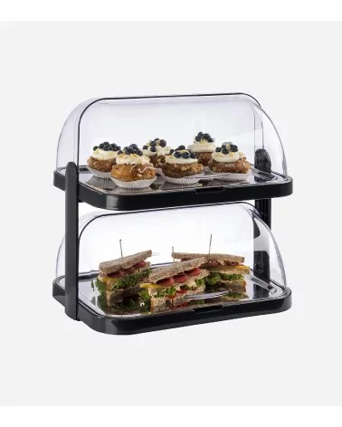 Vitrine froide pour buffet avec plateau en inox