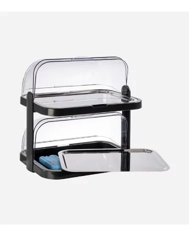 Vitrine froide pour buffet avec plateau en inox