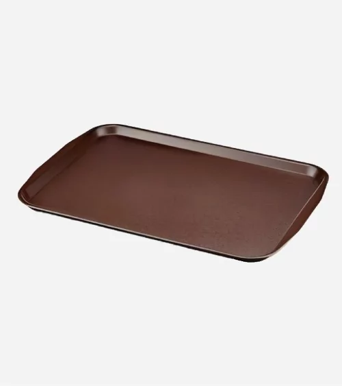 PLATEAU ANTI-DERAPANT MARRON LAMINÉ 61*43 CM BEH TUNISIE