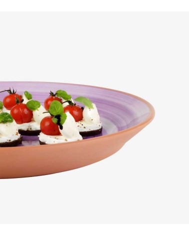 ASSIETTE/PLATEAU MELAMINE VIOLET "LA VIDA"