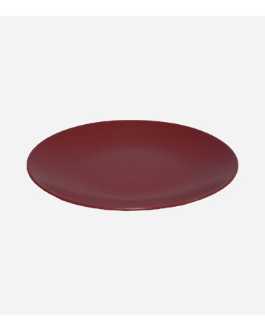 ASSIETTE PLATE 27 ROUGE MAT BEH TUNISIE