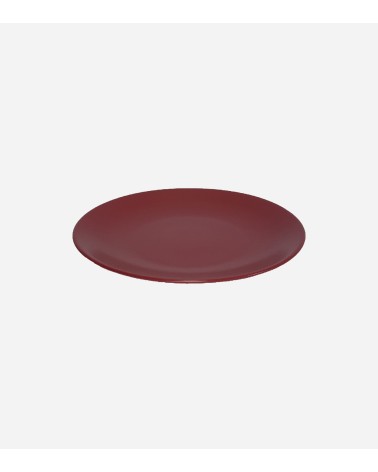 ASSIETTE PLATE 21 ROUGE MAT