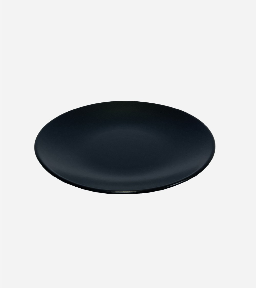 ASSIETTE PLATE 21 NOIR MAT