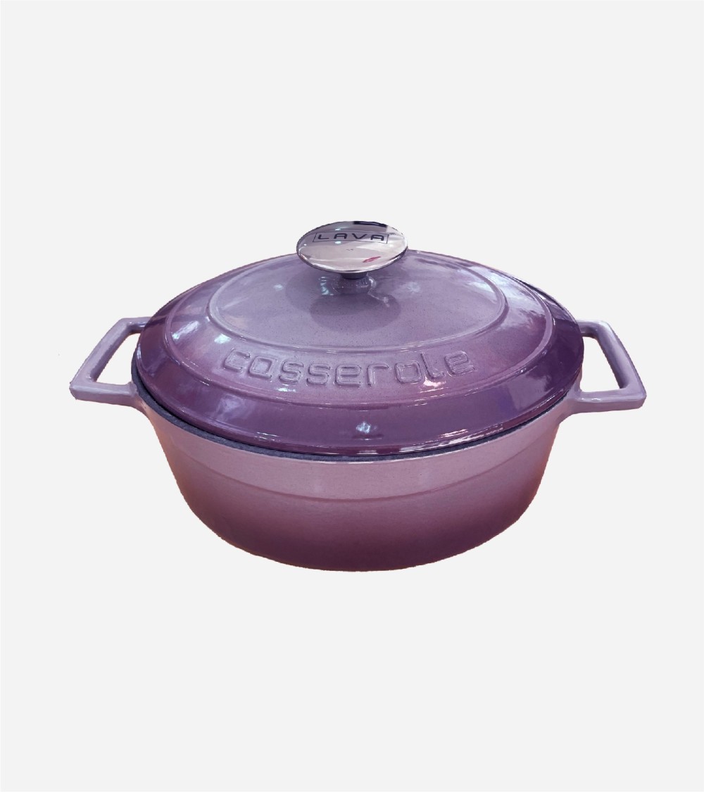 CASSEROLE OVAL AV COUV EN FONTE EMAILLE