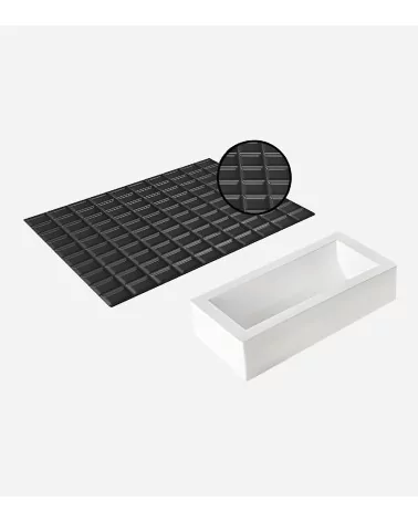 KIT BUCHE TABLETTE : MOULE EN SILICONE TOP WHITE
