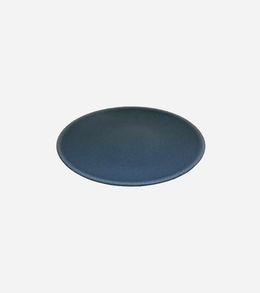 ASSIETTE PLATE 21 BLEU MAT REACTIF