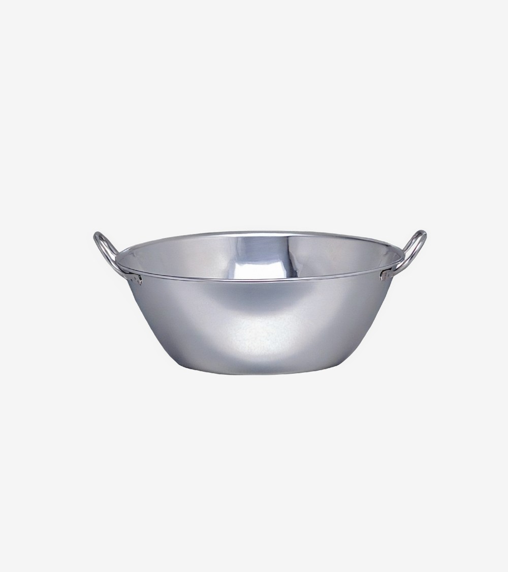 BASSINE INOX A FOND PLAT Ø 25 CM