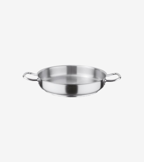 PLAT A PAELLA INOX Ø 28 CM SANS COUVERCLE