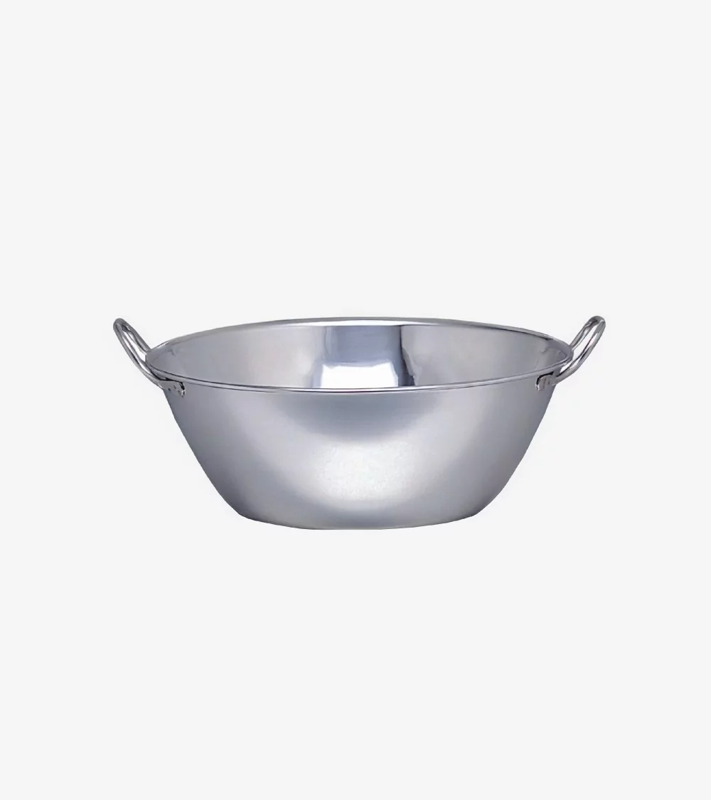 BASSINE INOX A FOND PLAT Ø 30 CM