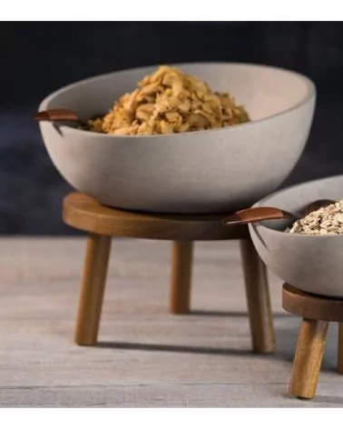 SUPPORT BUFFET EN BOIS ÿ 25 CM, H: 15 C