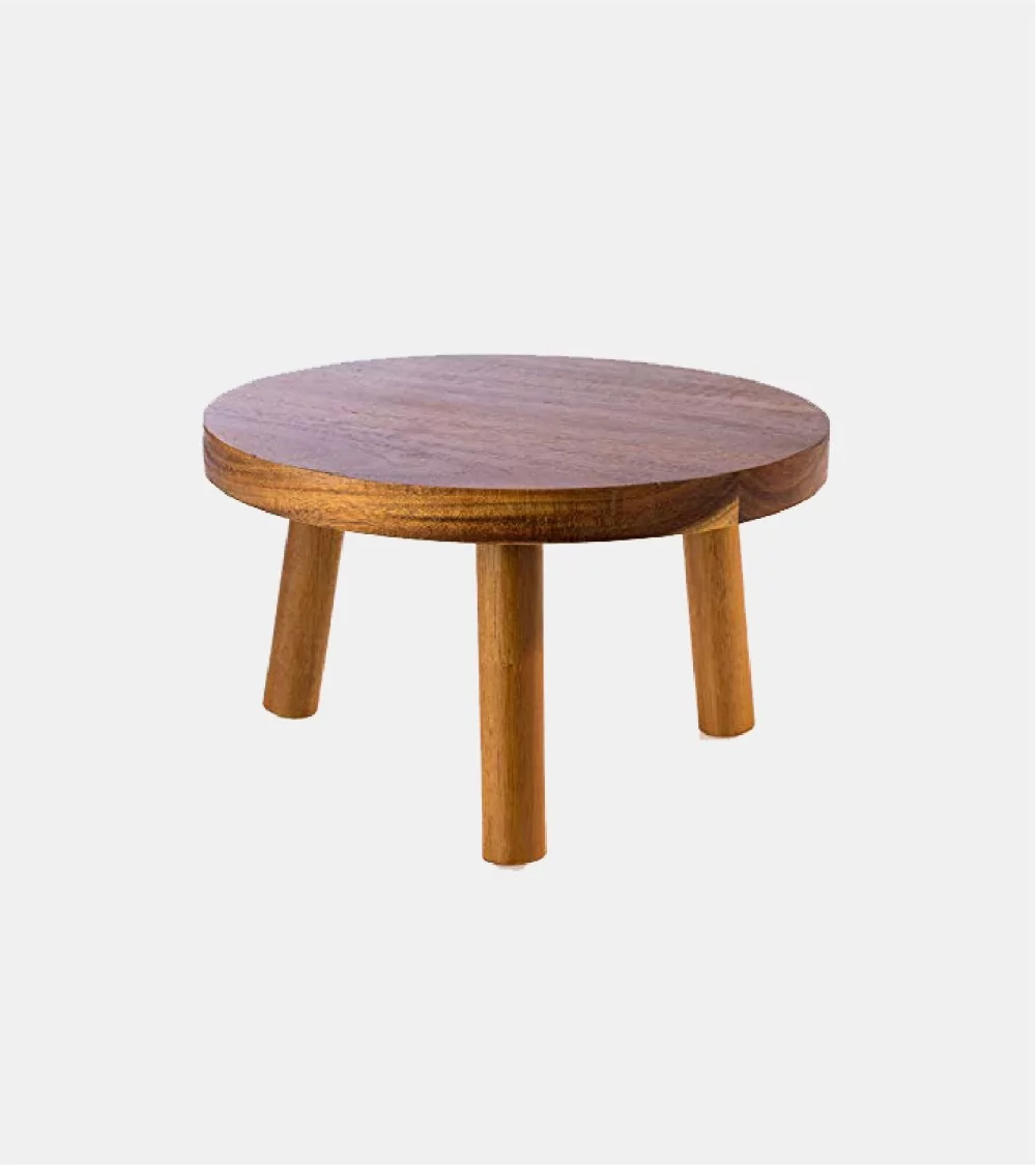 SUPPORT BUFFET EN BOIS ÿ 25 CM, H: 15 C