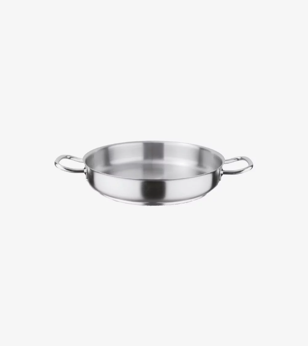 PLAT A PAELLA INOX Ø 30 CM SANS COUVERCLE