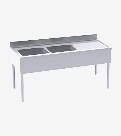 PLONGE 2 BACS 40*40*25 DIM 150*70*85CM