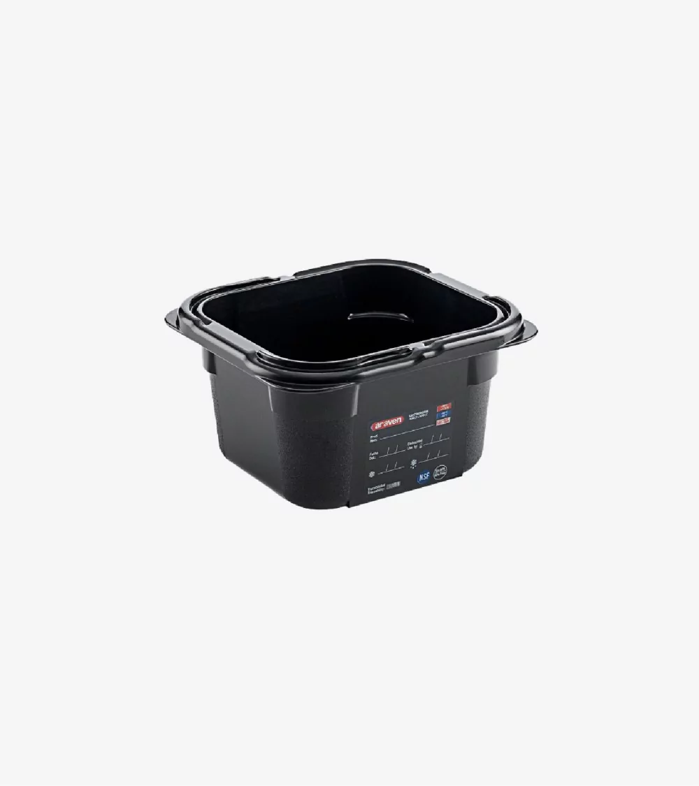 BAC SANS BPA GN1/6 100MM 1,5L NOIR 176x