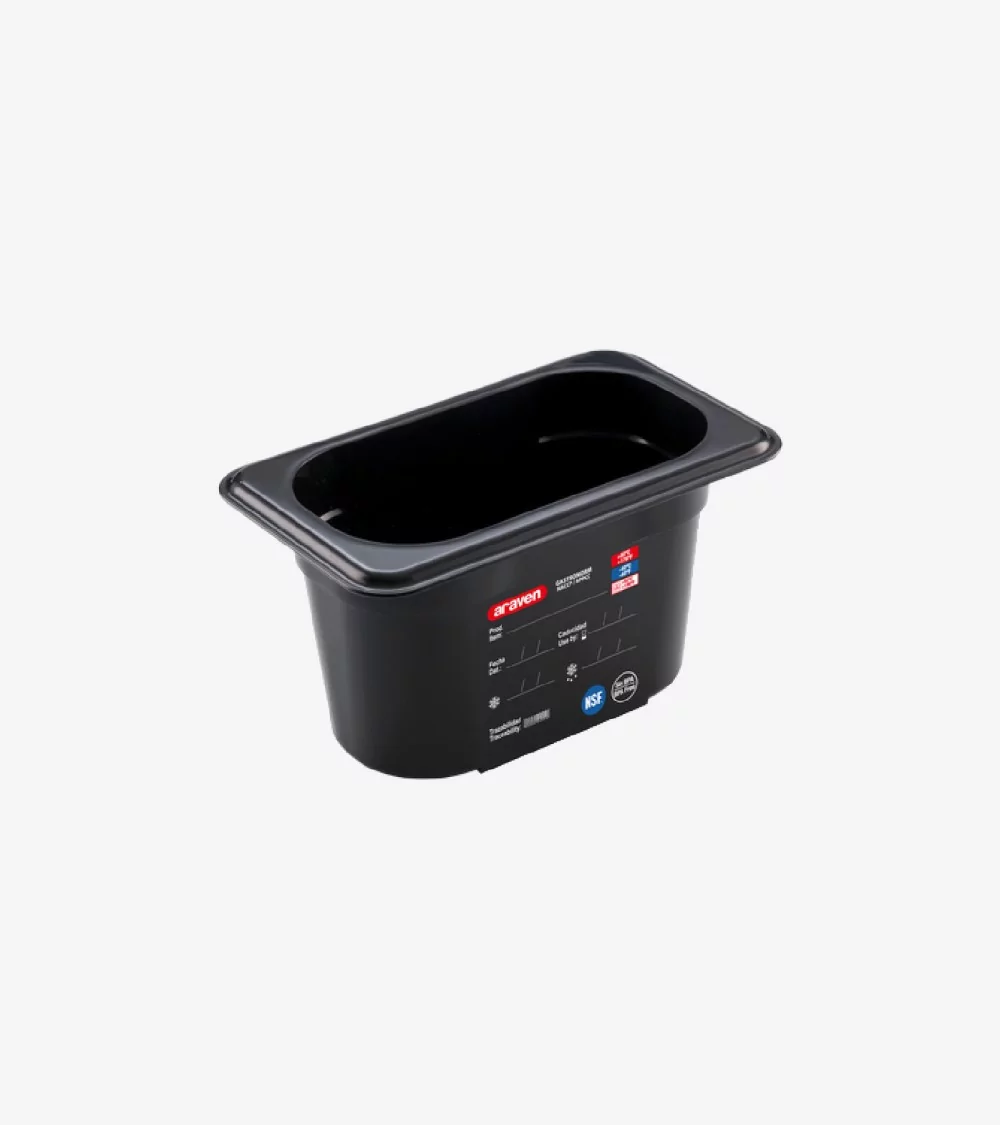 BAC SANS BPA GN1/9 100MM 0,9L NOIR 176x