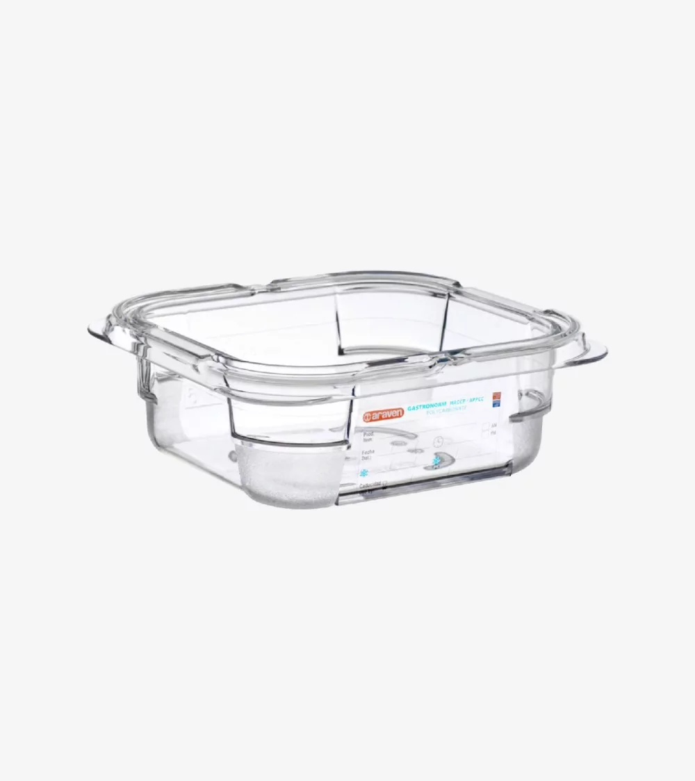 BAC POLYCARBONATE GN 1/6 H65 MM 1.1L 176x162xH