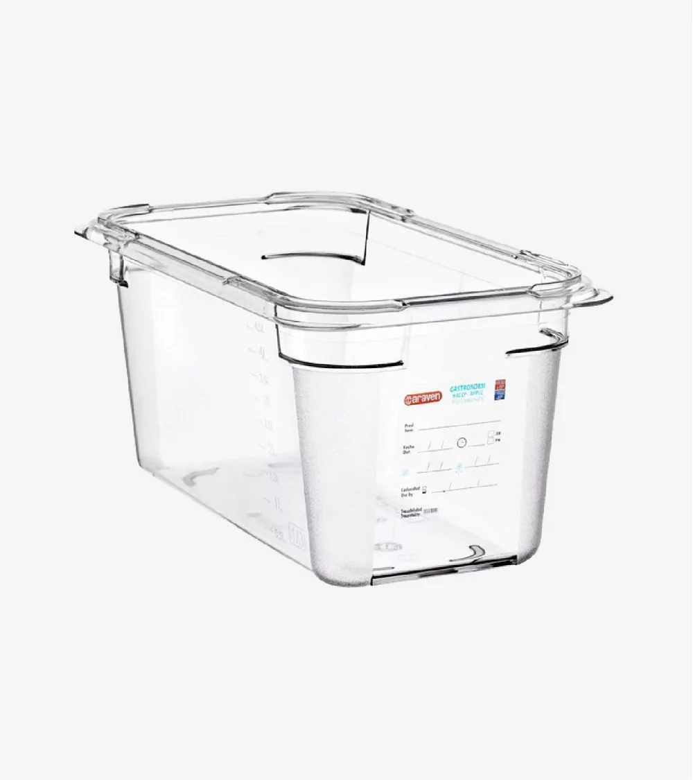 BAC POLYCARBONATE GN1/3 H150 MM 6L 325X176X15