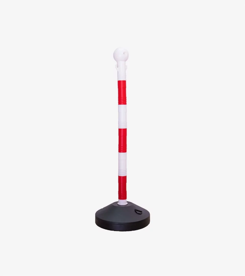 BALISE EXTERIEUR PLASTIQUE  BLANC/ROUGE