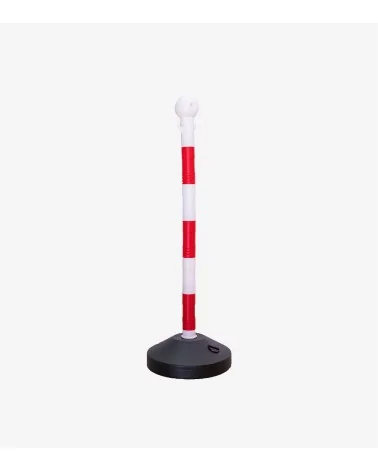 BALISE EXTERIEUR PLASTIQUE  BLANC/ROUGE