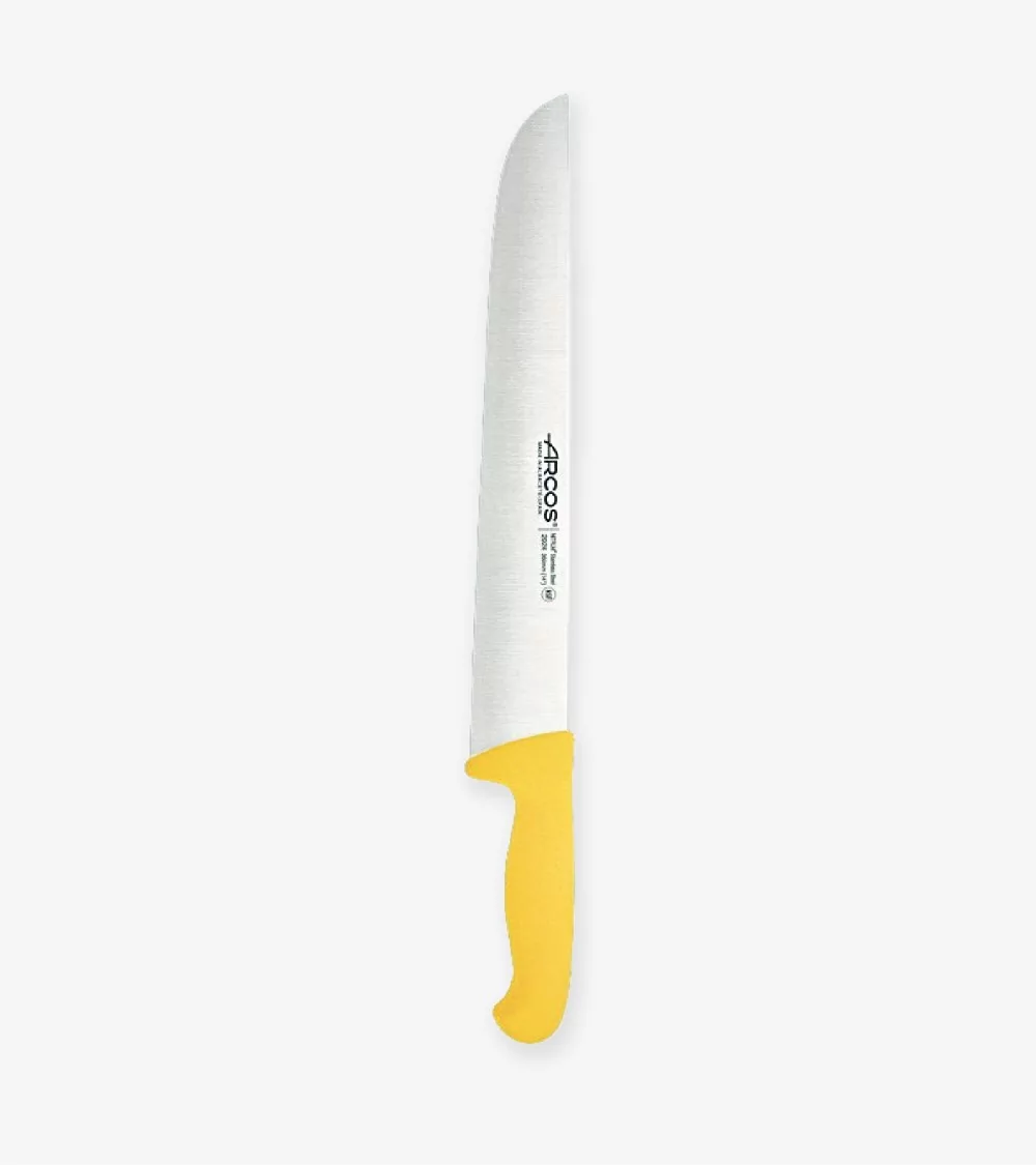 COUTEAU BOUCHER PROFESSIONNEL M/JAUNE 350 MM