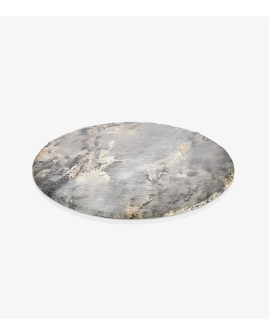 PLATEAU EFFET ARDOISE ROND ROYAL MARBLE Ø 35 CM - H : 1 CM BEH TUNISIE