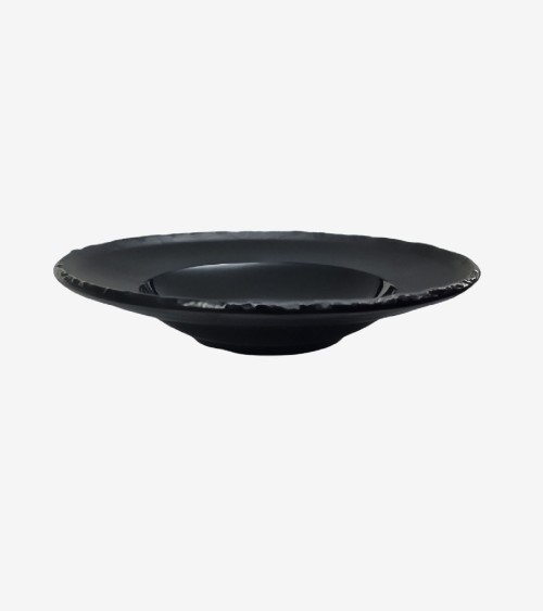 ASSIETTE CREUSE NOIRE Ø 26 CM H : 5,2 CM BEH TUNISIE