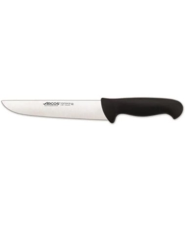 COUTEAU DE BOUCHER PROFESSIONNEL MANCHE NOIR 21 CM