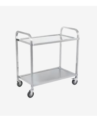 CHARIOT INOX 2 NIVEAUX TUBE RECTANGULAIRE BEH TUNISIE