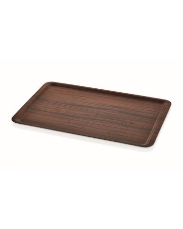 PLATEAU ANTI-DERAPANT MARRON LAMINÉ 44*32 CM