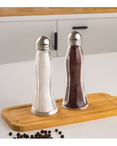 SALIÈRE ET POIVRIER EN INOX AVEC COUVERCLE BEH TUNISIE